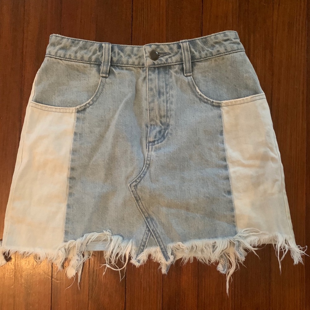 Free People Denim Mini Skirt